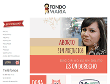 Tablet Screenshot of fondomaria.org